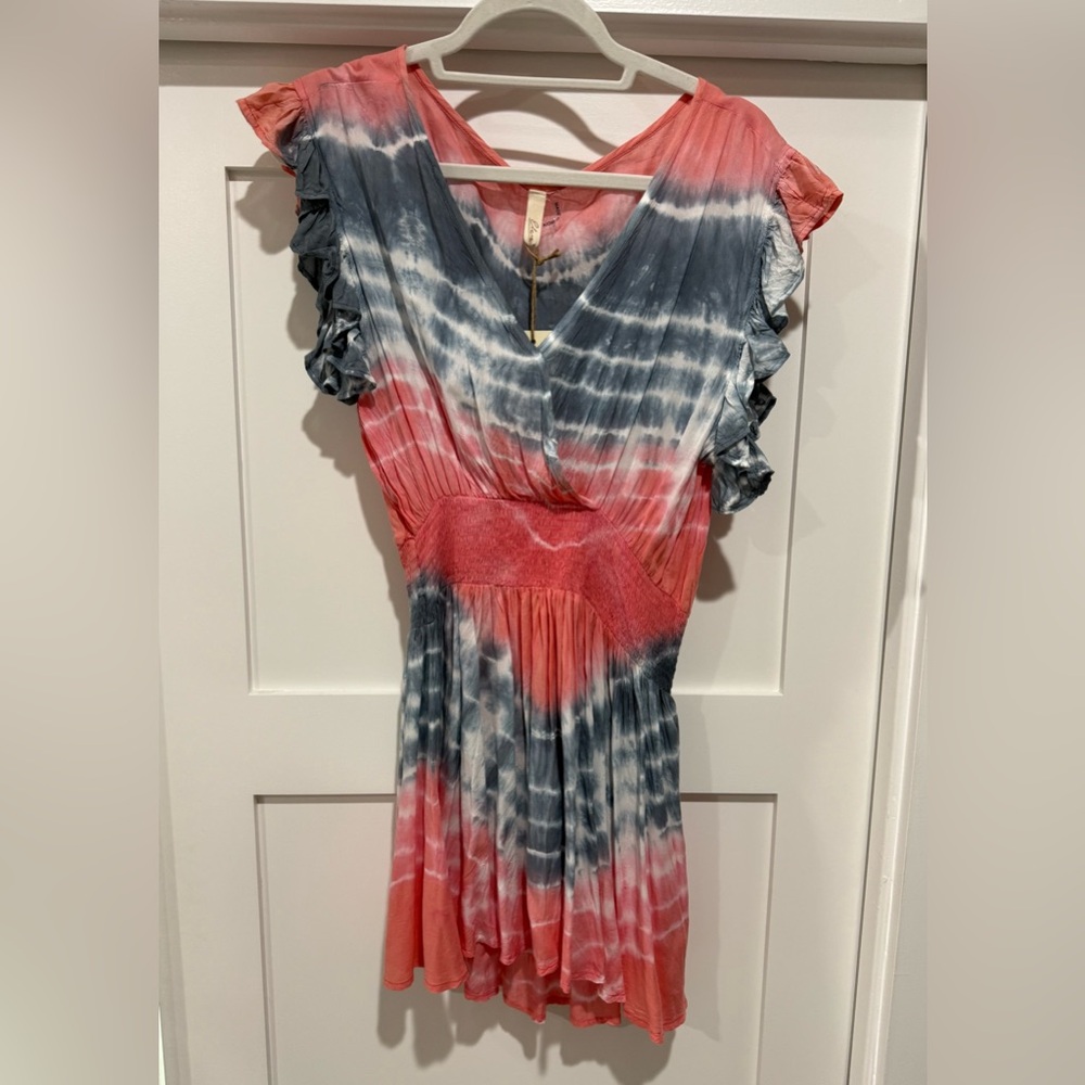 Elan Tie-Dye Bathing Suit Cover Up.  Size Medium